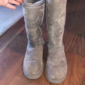 TALL GREY UGG BOOTS